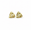 Premium White & Gold Anti-Tarnish Earrings for Women